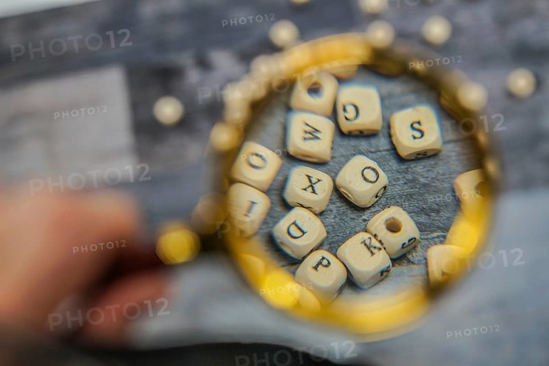 Block of alphabet studded on the floor. Shooting Location: Tokyo metropolitan area