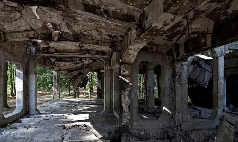 Destroyed Polish ammunition depot