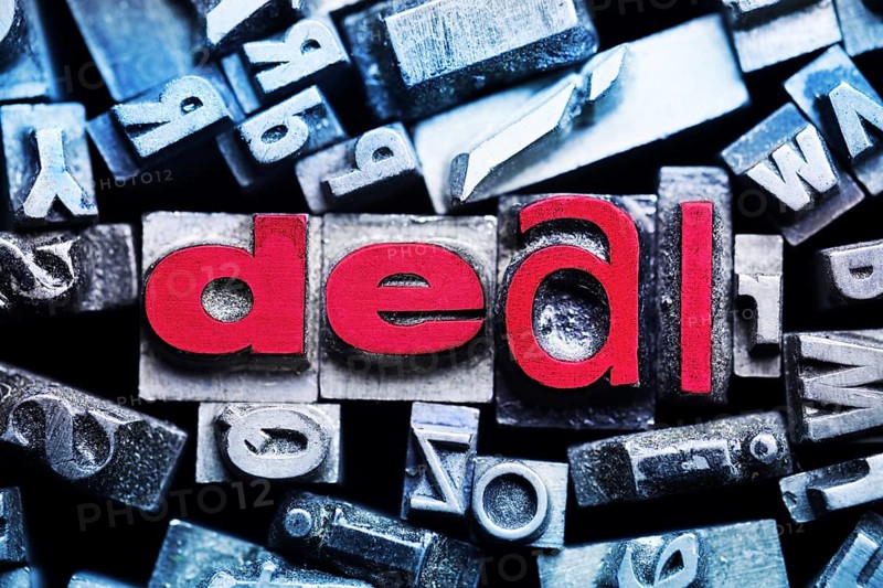 Lead type form the Deal lettering