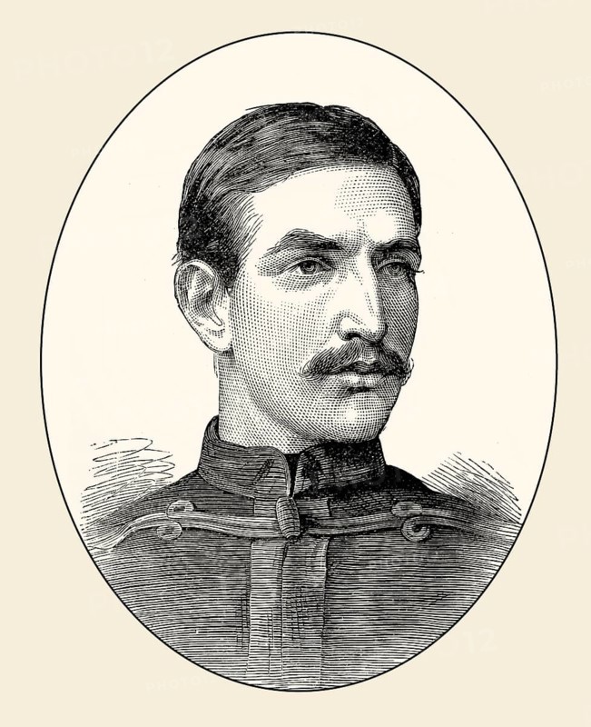 Major W. M. Laurence, Cape Mounted Rifleman, South African forces, 19th century, From British Battles on Land and Sea, by James Grant