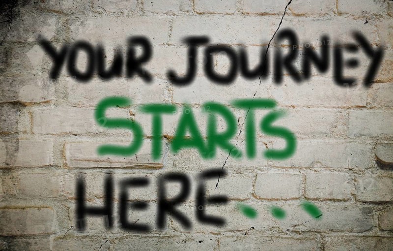 Your Journey Starts Here Concept