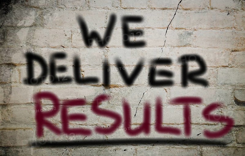 We Deliver Results Concept