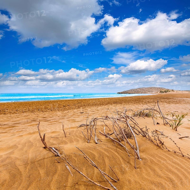 Calblanque beach Park near La Manga Mar Menor in Murcia Spain