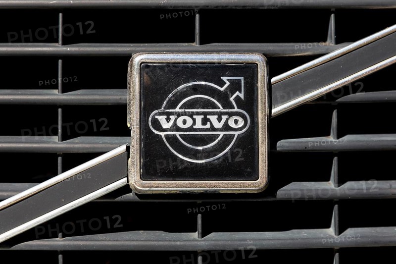 Sofia, Bulgaria - August 14, 2016: Retro VOLVO car logo on an attique car at a retro car parade
