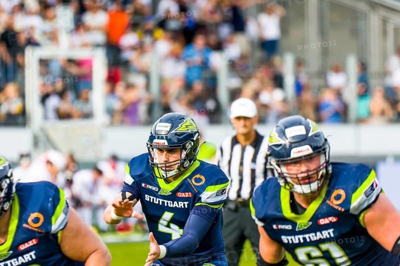 European League of Football,  ELF/ Game : Helvetic Guards  at Stuttgart Surge on 03. Sept.  2023 ,in the Gazi Stadium , Stuttgart  ,  Germanythe Tivoli Stadium , Innsbruck  ,  Austria, Europe
