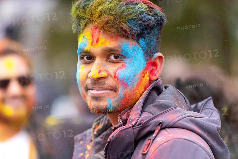 Hindus, Christians and members of all faiths gathered in Victoria Park to celebrate Holi, the festival of colours in London, Ontario, Canada, North America