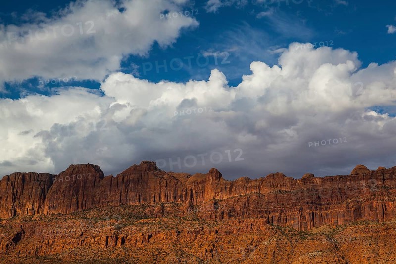 Landscape in Moab near the Arches National Park, Moab, Utah, USA, North America
