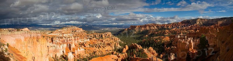 Panorama of Bryce Canyon as seen from Sunset Point, Utah, USA, North America