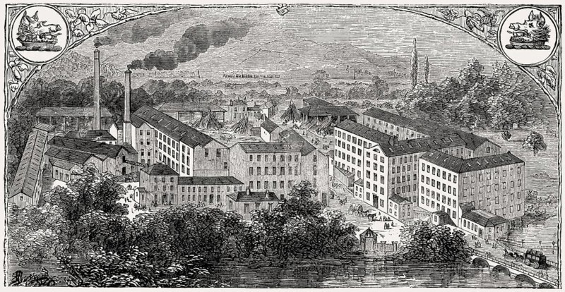 Walter Evans and Company, Cotton spinning Derby, England, 19th century