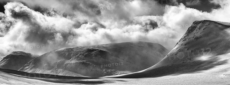 Winter landscape in the Stuor Reaiddavaggi valley, Kebnekaisefjaell, Norrbotten, Lapland, Sweden, March 2014, Europe