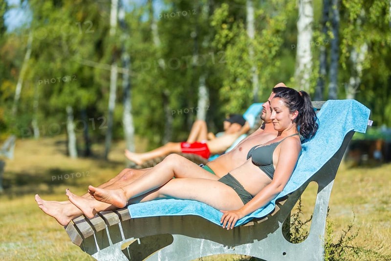 Bad Sonnenland - holiday park with campsite, Sonnenbad, Moritzburg, Saxony, Germany, Europe