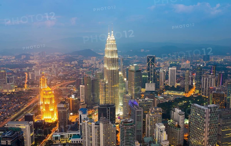 Kuala Lumpur skyline at night