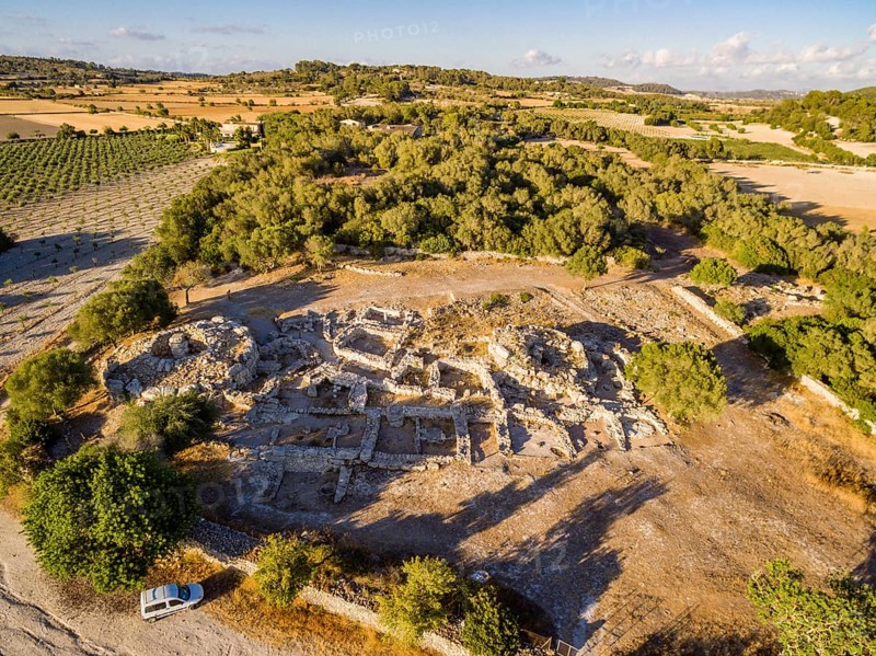 Son Fornés, época talayótica (siglo X a.C.), yacimiento arqueológico de era prehistórica. Montuiri, Mallorca, balearic islands, spain
