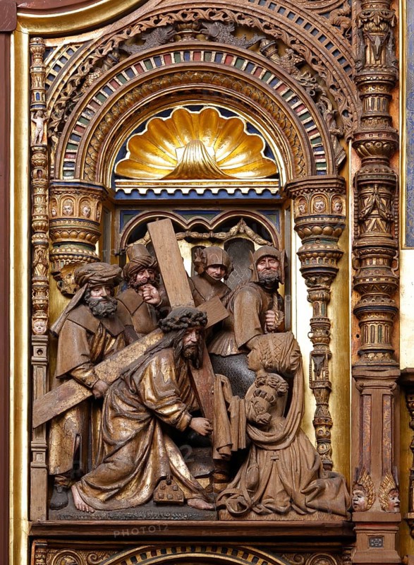 Altar of the Cross in the south choir, Antwerp around 1550, Carrying of the Cross, St, Saint, Saint