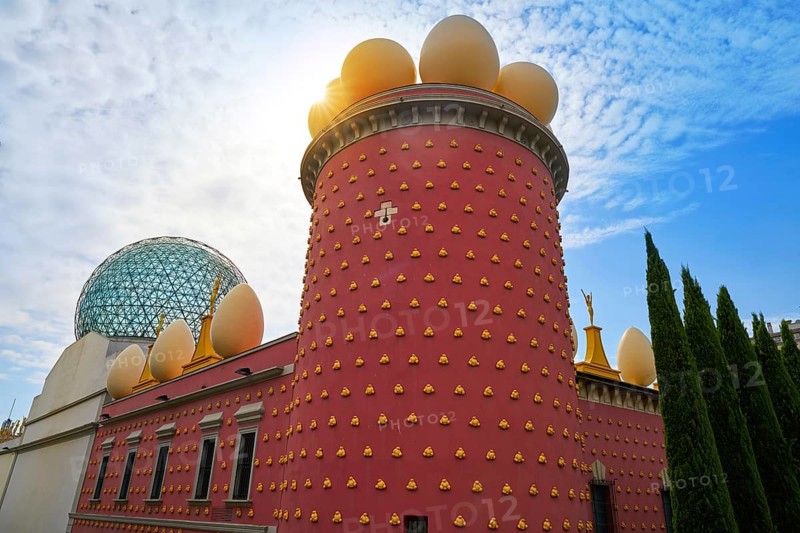 Salvador Dali museum in Figueres figueras of Catalonia Spain