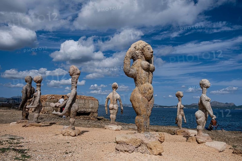 The Desire, sculpture by Joan Bennàssar, Can Picafort, municipality of Santa Margalida, Mallorca, Spain, Europe