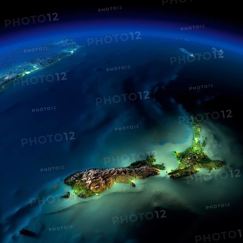 Highly detailed Earth, illuminated by moonlight. The glow of cities sheds light on the detailed exaggerated terrain and translucent water of the oceans. Elements of this image furnished by NASA