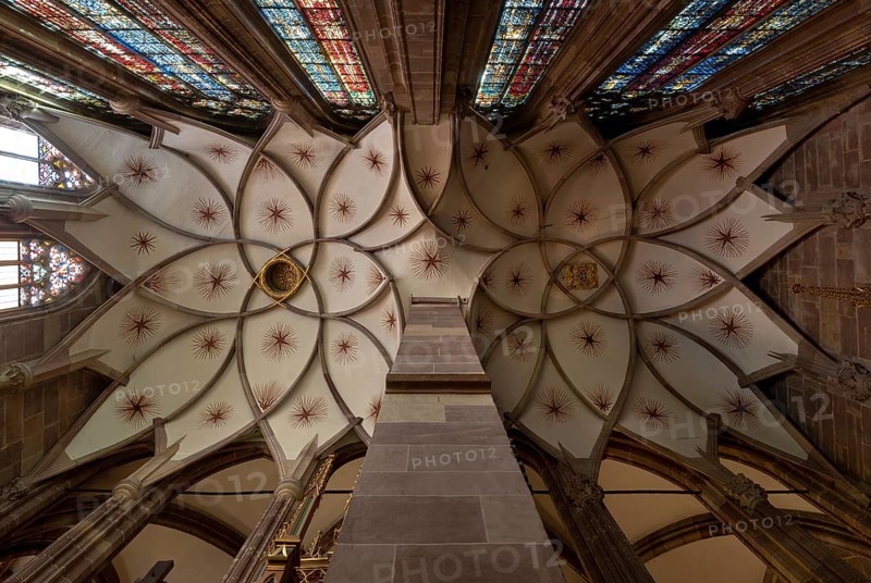 Strasbourg Cathedral, Cathédrale Notre-Dame de Strasbourg, ribbed vault of St Catherine's Chapel
