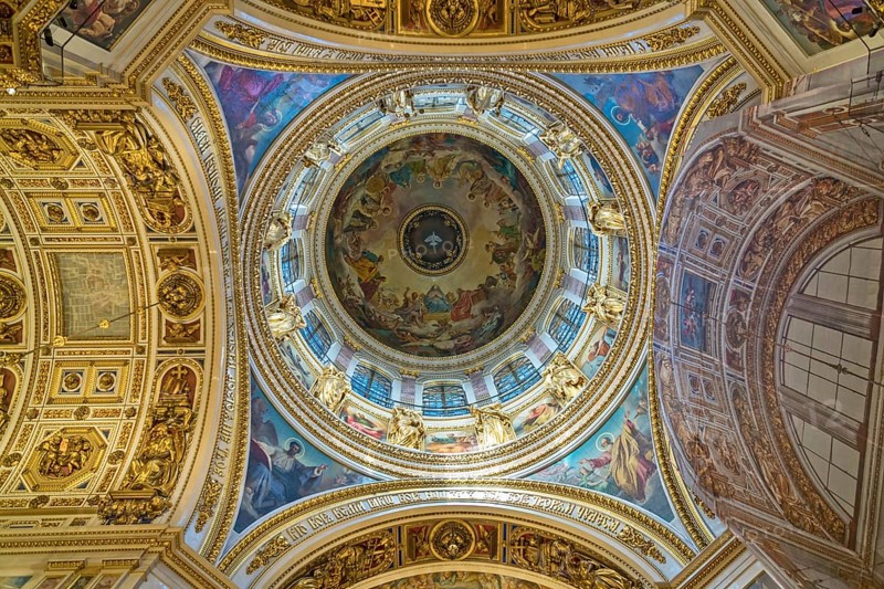 Sankt-Petersburg, Russia, 22.04.2018 - Inside of Saint Isaac's Cathedral, Europe