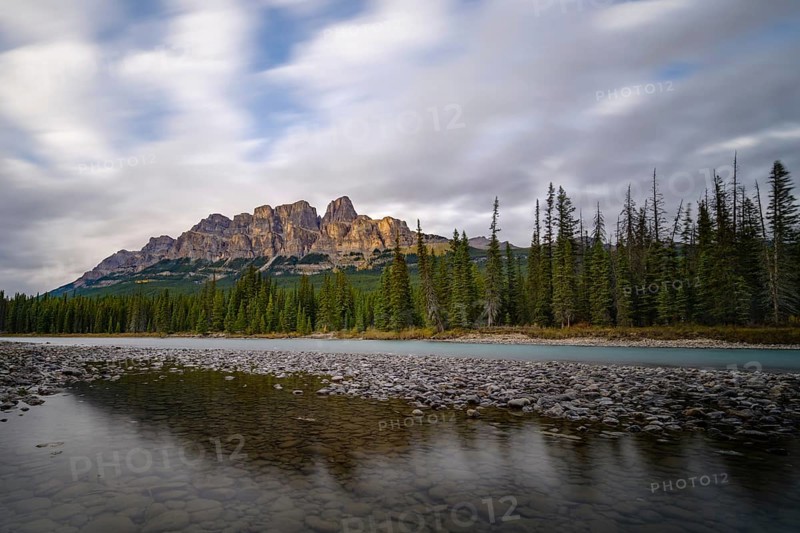 Beautifull sunset under Castle Mountain