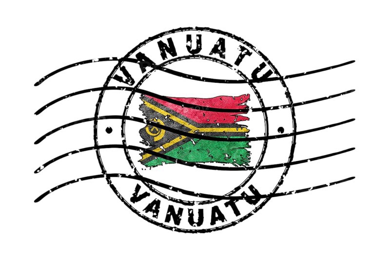 Vanuatu Passport Stamp Flag Travel Document Symbol