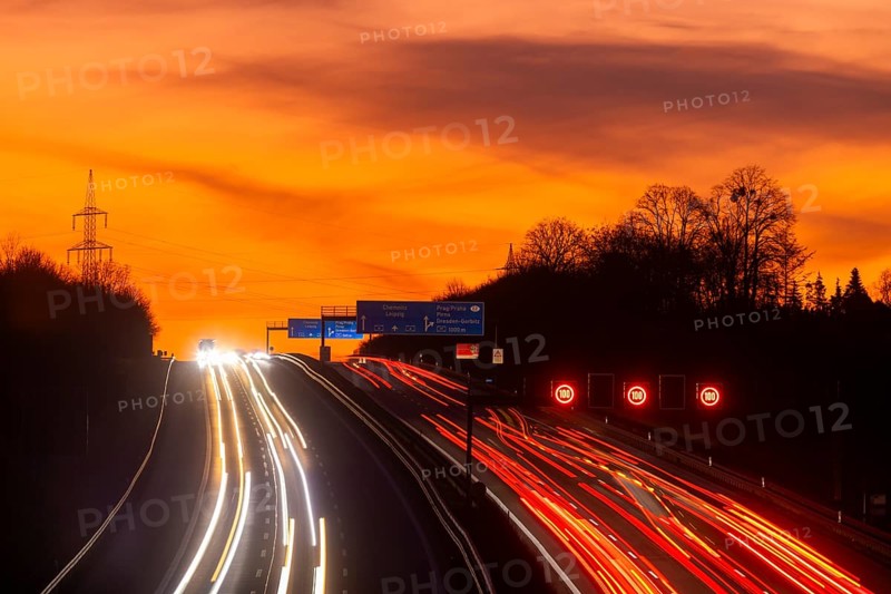 BAB A4 motorway near Dresden, Dresden, Saxony, Germany, Europe