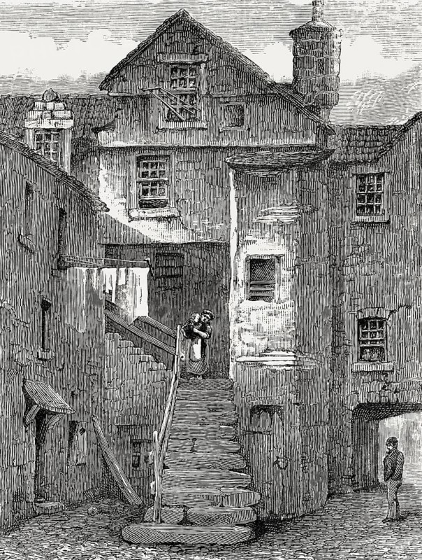 Haddington's Entry, town house of the Earl of Haddington, Holyrood Road, Edinburgh, Scotland, 18th century