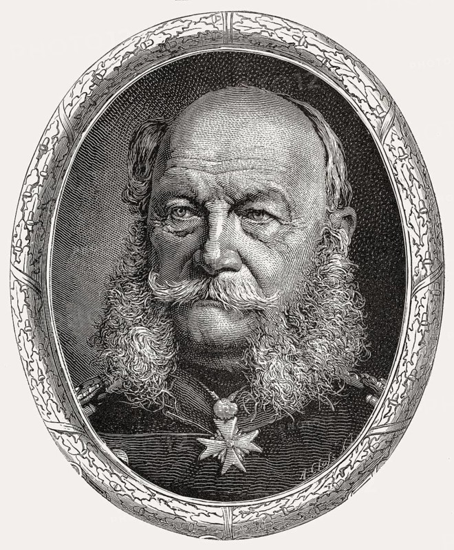 Wilhelm I or William I, 1797-1888, king of Prussia and first German emperor