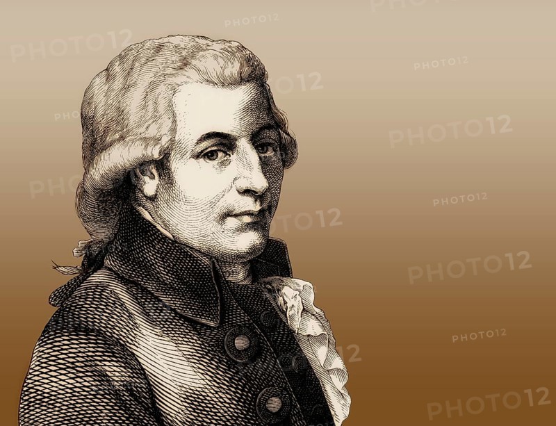 Wolfgang Amadeus Mozart, 1756 – 1791, composer of classical music, First Viennese School, digitally edited