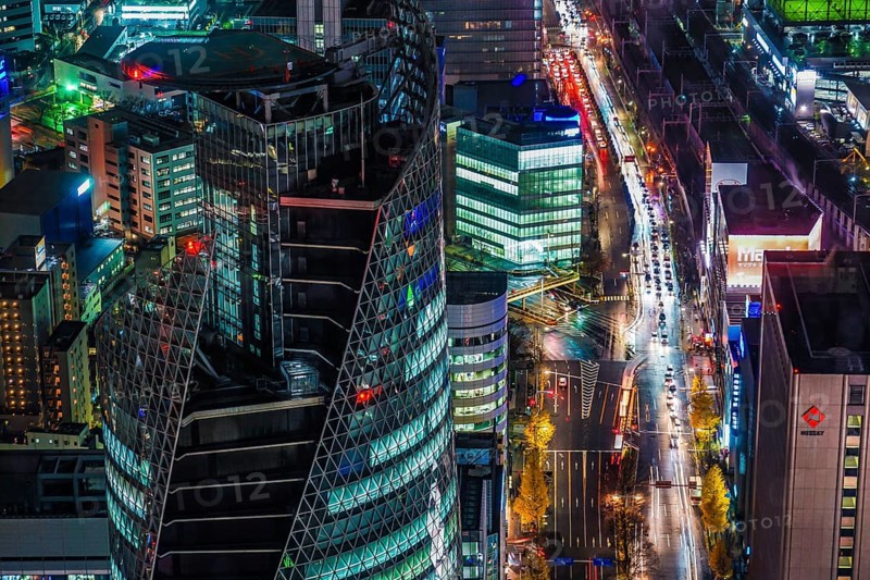 Nagoya night view (from Sky Promenade). Shooting Location: Aichi Prefecture, Nagoya City