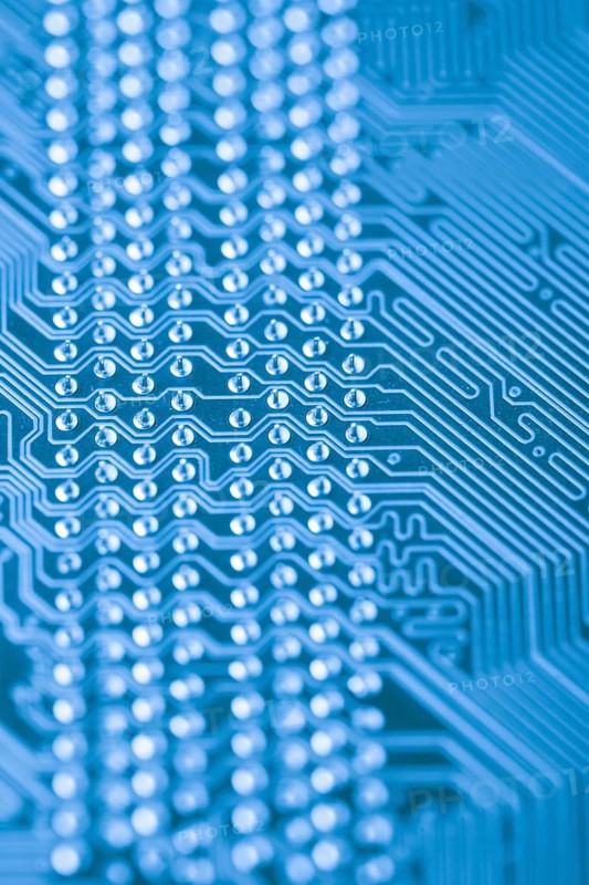 Microchip close up background for technology design
