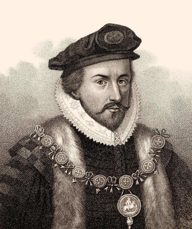 Sir Christopher Hatton, 1540-1591, an English politician, Lord Chancellor of England