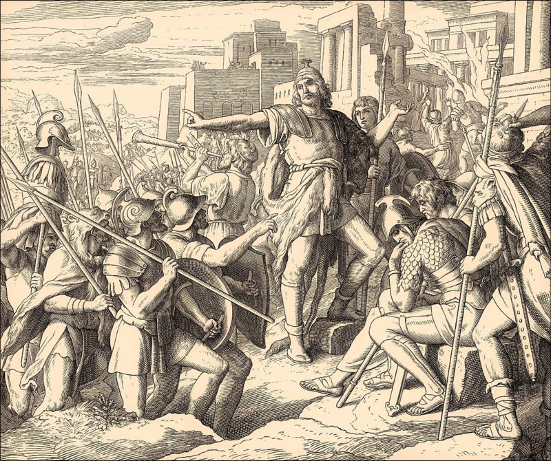 Judas Maccabee, Old Testament, by Julius Schnorr von Carolsfeld