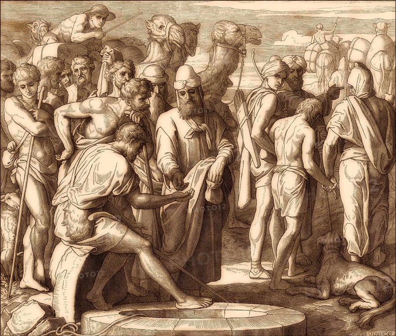 Joseph Is Sold by His Brothers, Old Testament, by Julius Schnorr von Carolsfeld, 1860