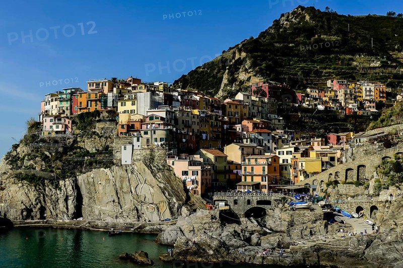 View of riomaggiore in cinque terre italy, photo