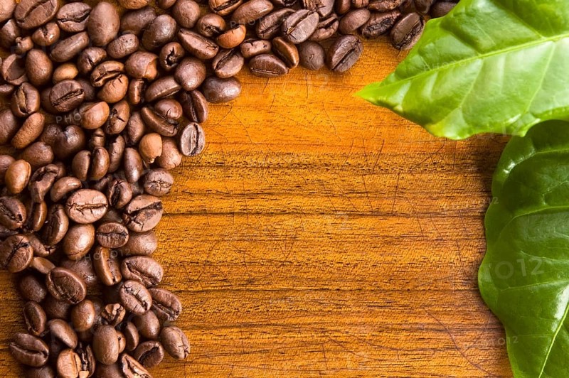 Coffee on wooden background, lodz