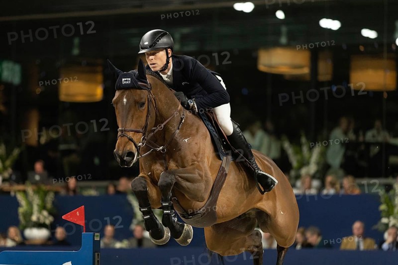 Max Kuhner of Austria competes in 1.60m FEI Jumping World Cup at Jumping Amsterdam in Amsterdam, The Netherlands, Europe