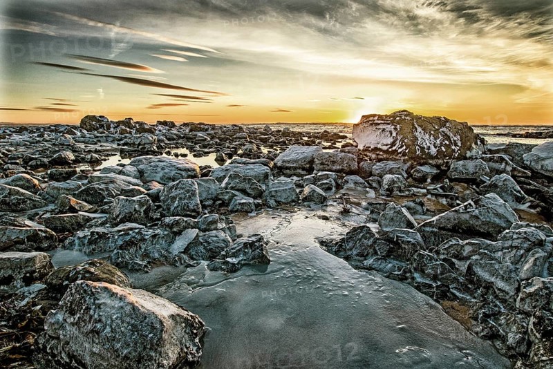 Sunrise at Ytri Tunga Beach, Snäfellsness Peninsula, Iceland, Europe