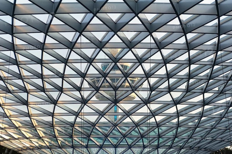 28.04.2019, Singapore, Republic of Singapore, Asia, View from the new Jewel Terminal to the control tower at Changi Airport, Asia