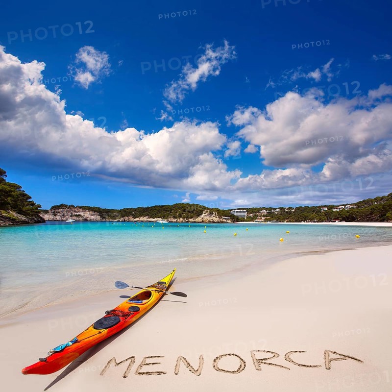 Menorca Cala Galdana Beach in Ciutadella at Balearic islands