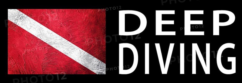 Deep Diving, Diver Down Flag, Scuba flag, Scuba Diving