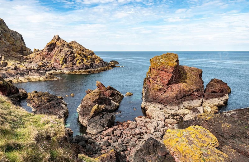 Rocky Shoreline, St Abbs Head, Scottish Borders, Scotland, United Kingdom, Europe