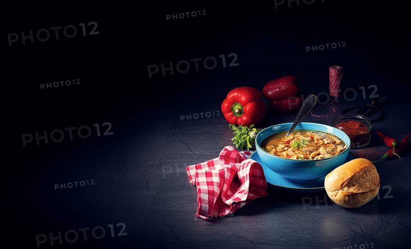 Flaczki fresh and spicy tripe soup with herbs