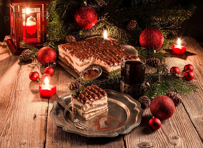 Christmas tiramisu