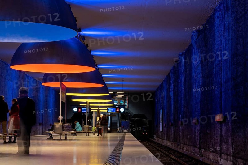 MUNICH, Germany, JANURAY 01, 2023, Scenic subway station Westfriedhof in Munich, Bavaria, Germany, Europe