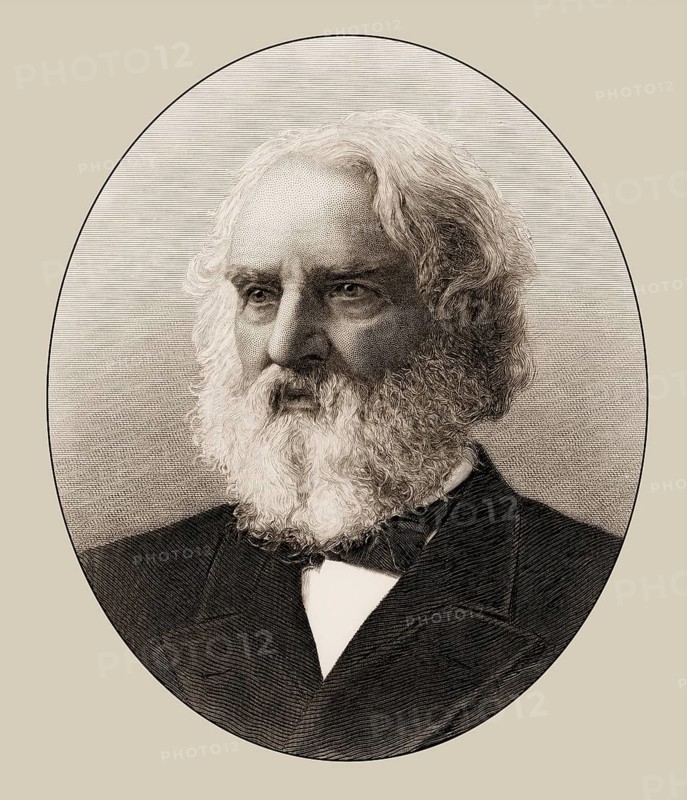 Henry Wadsworth Longfellow, 1807 – 1882, American poet, digitally edited