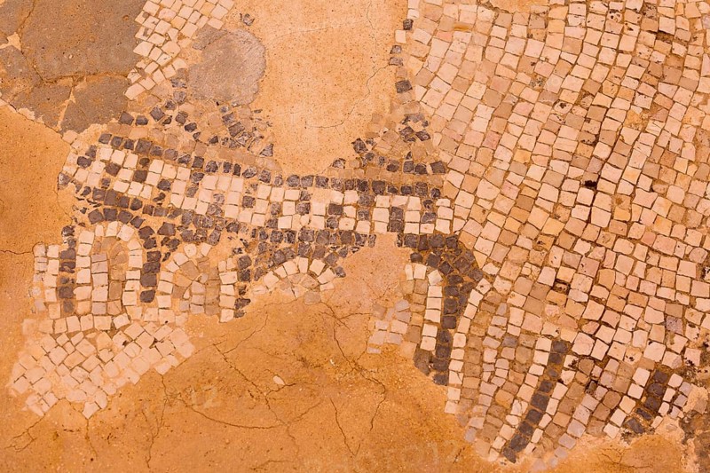 Ancient mosaic of Jerash Gerasa, Jordan historic site