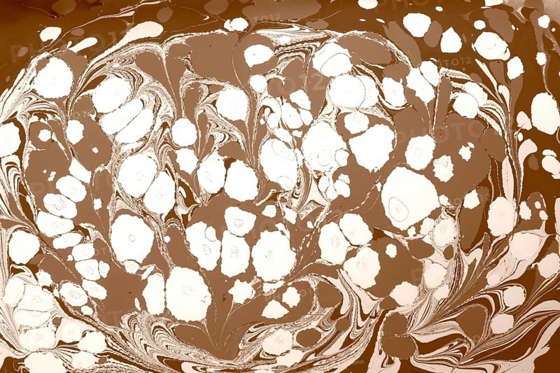 Beautiful abstract art of Ebru marbling painting techniques on water with acrylic paints