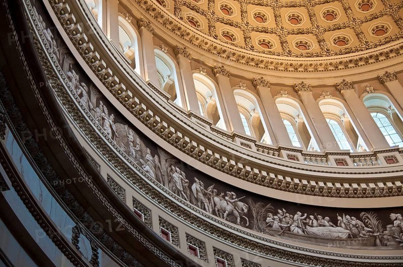 Canopy Fresco Of the US Capitol Rotunda in Washington DC, USA, Washington, USA, North America