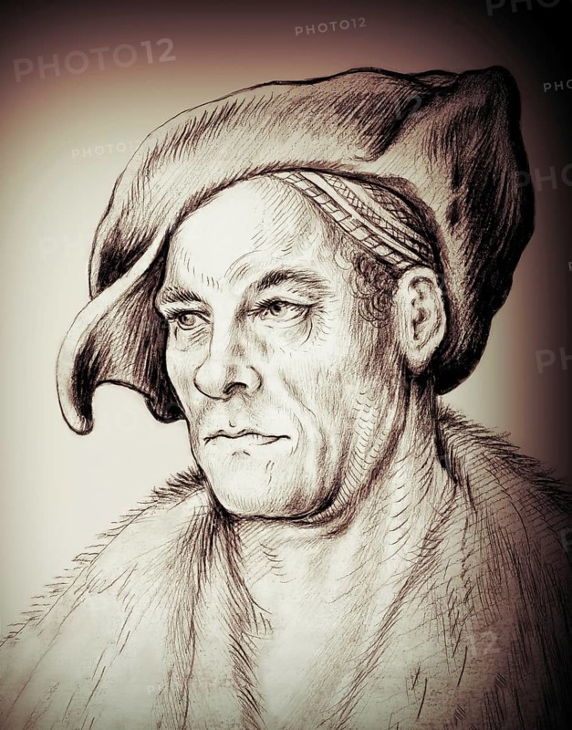 Portrait of Jakob Fugger, 1459, 1525, German businessman, digitally edited